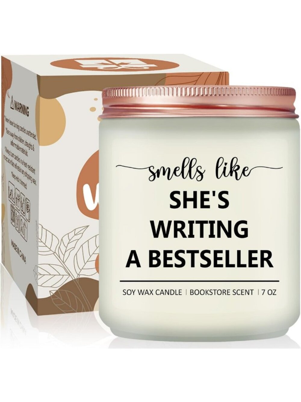 Funny Writer Gifts - Lavender Scented Candle for Authors, Poets & Novelists